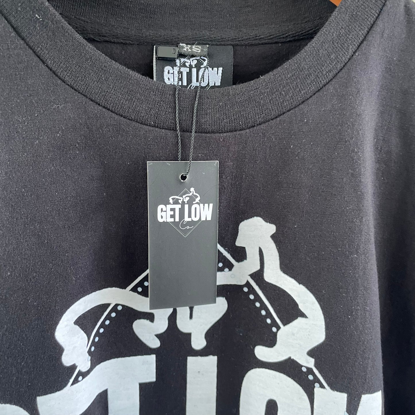 (XS) BNWT black Get Low Co Tee