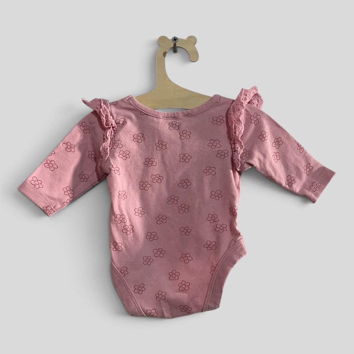 (0000JNR) Dumples | Pink LS Onesie