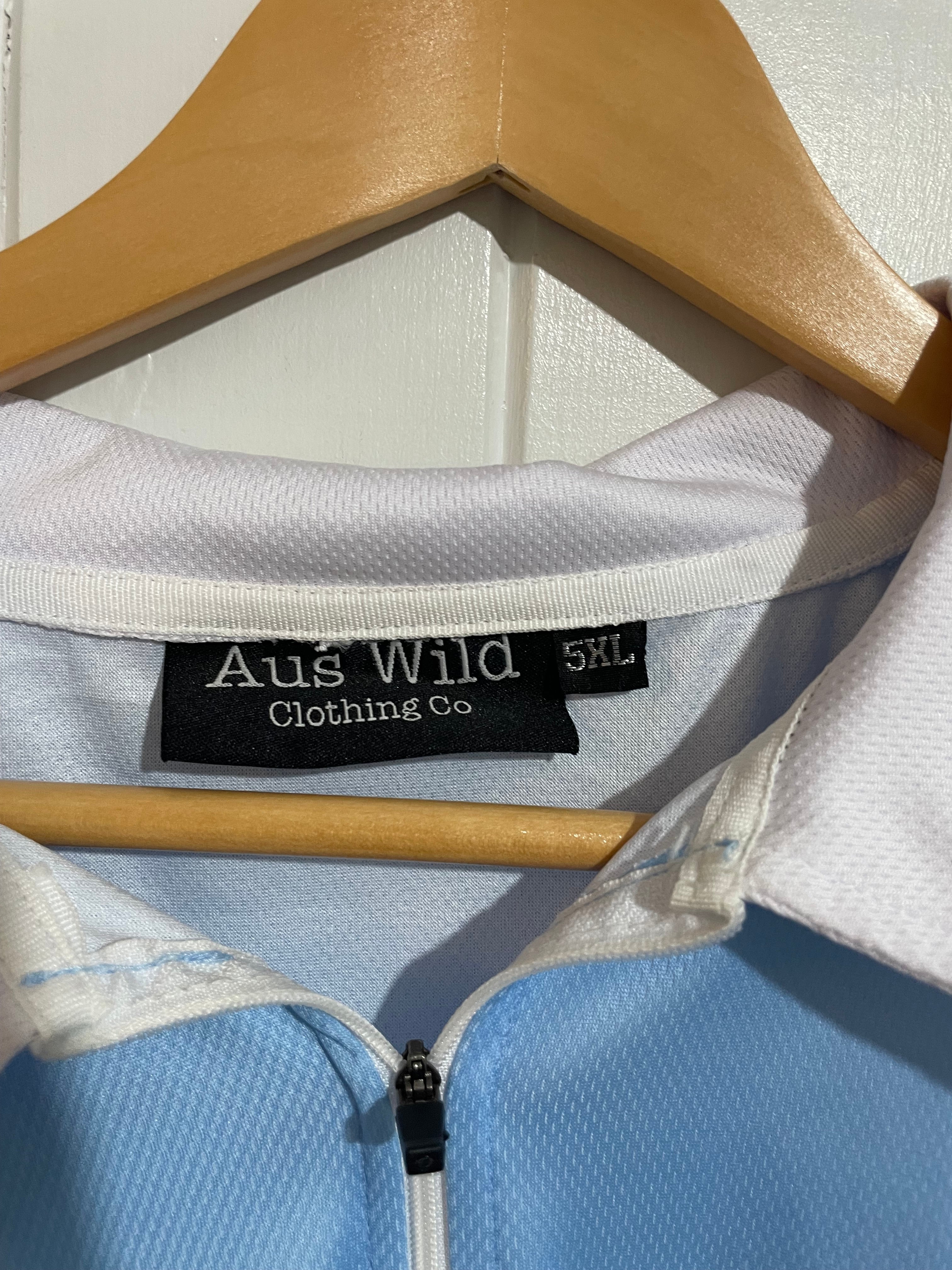Image of (5XL) Aus Wild Clothing Co | Blue Fishing Shirt | BNWOT