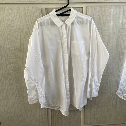 (12) JAG L/S oversized white blouse