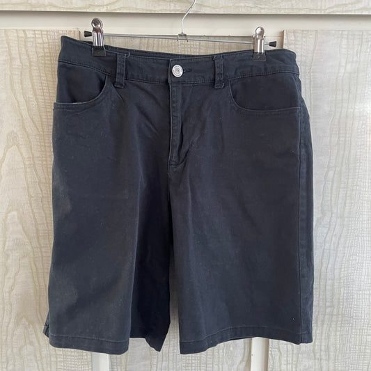 (10) Black Denim Shorts