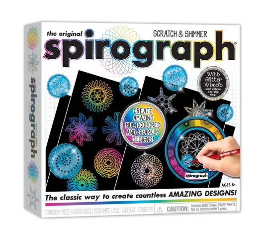 The Original Spirograph Scratch and Shimmer Design Set