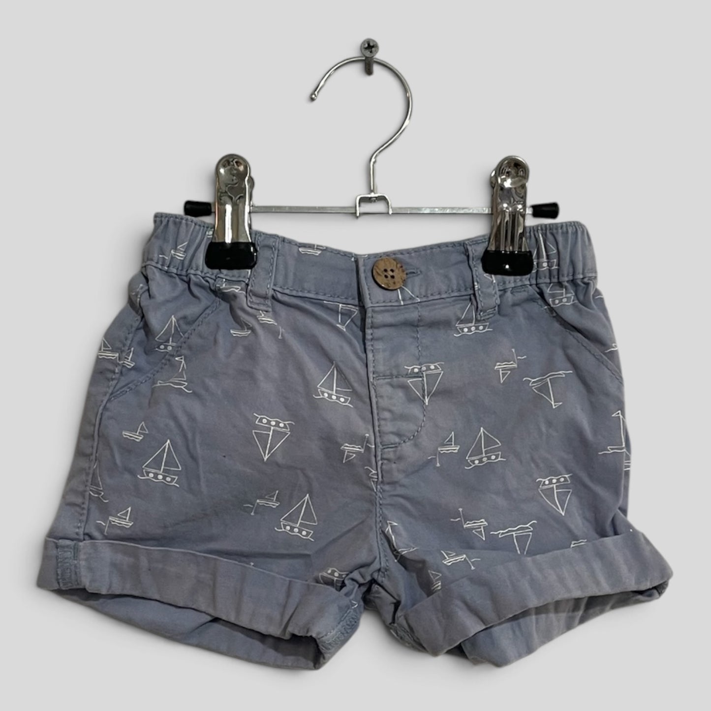 (000JNR) Anko | Blue Sail Boat Shorts