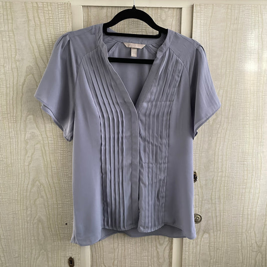 (XS) Blue/Grey Blouse