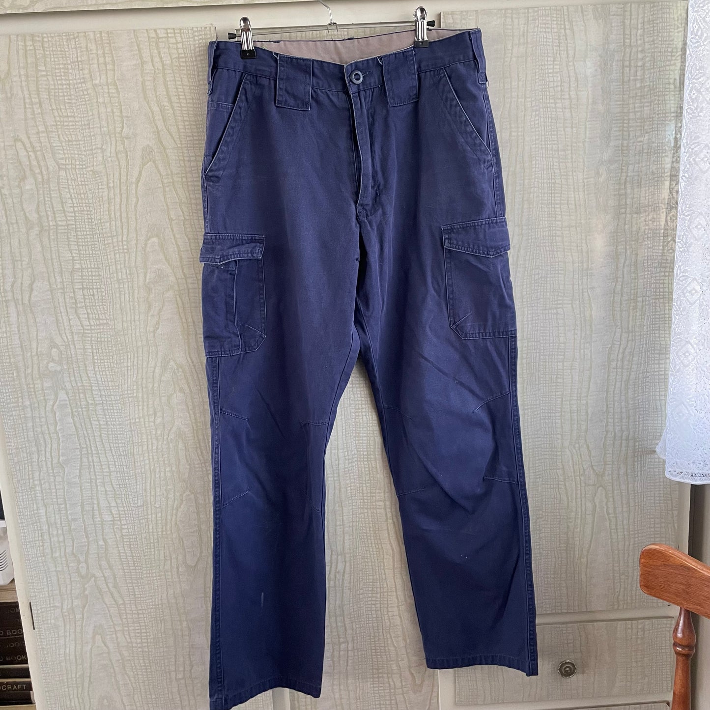 (82R) Navy Drill Cargo Pants