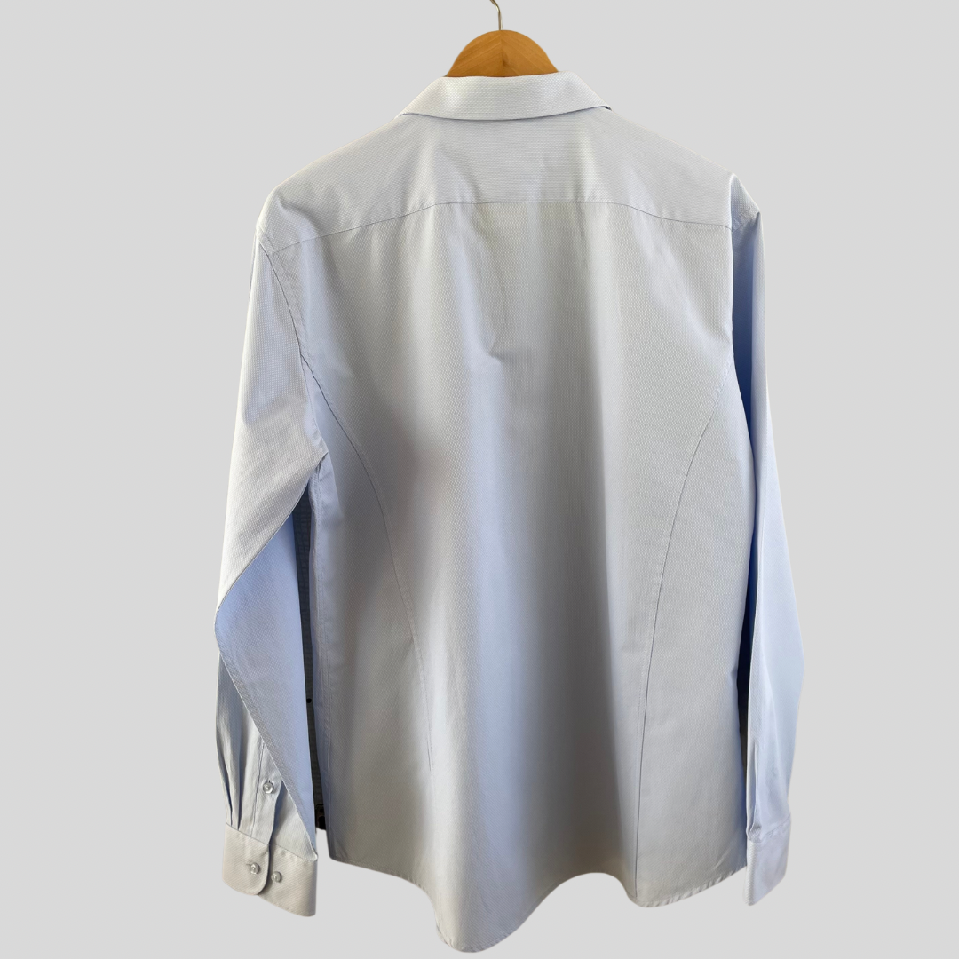 (XL) Gerase Light Blue L/S Dress Shirt