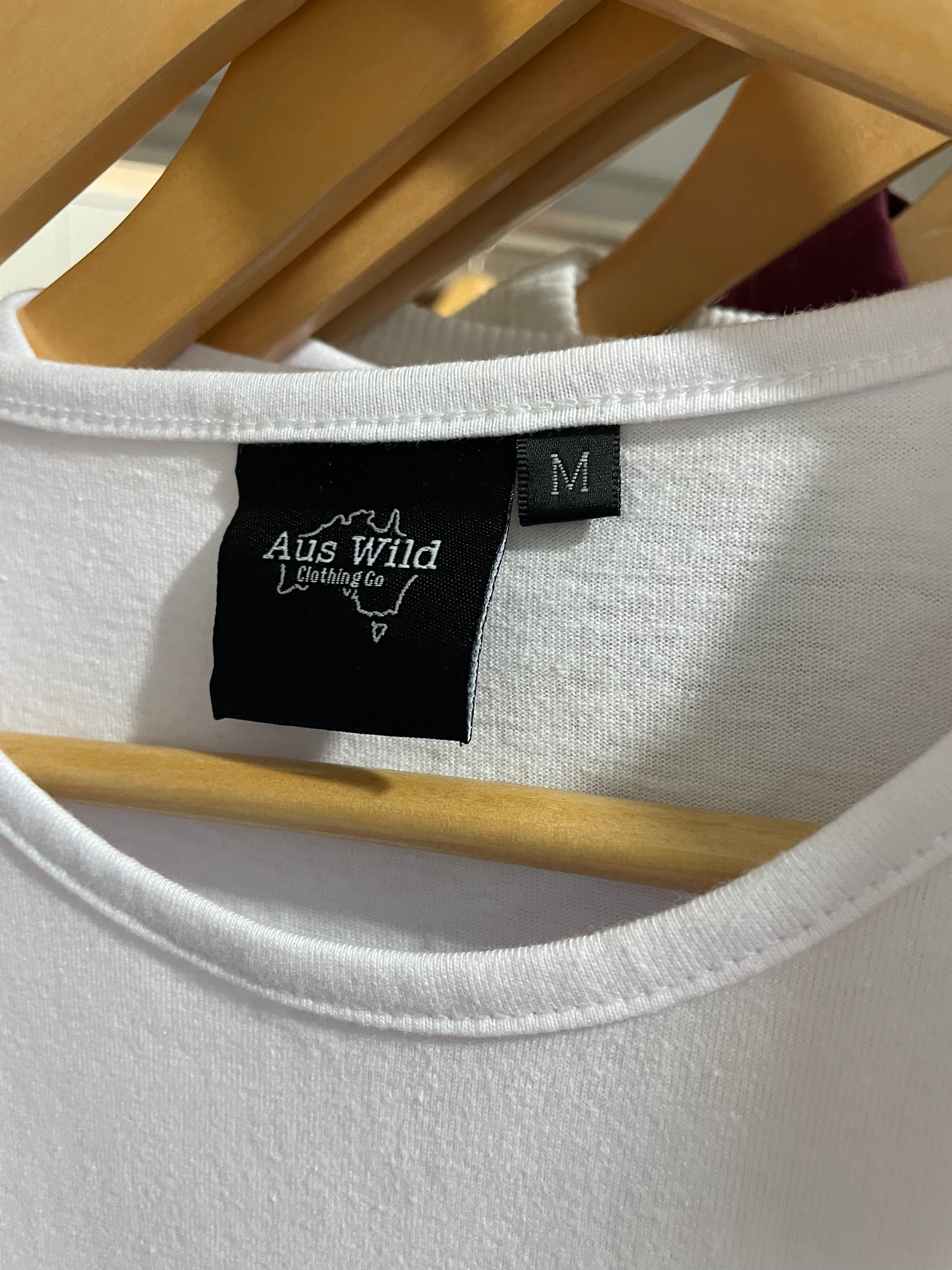 Image of (M) Aus Wild Clothing Co | White Tank | BNWOT