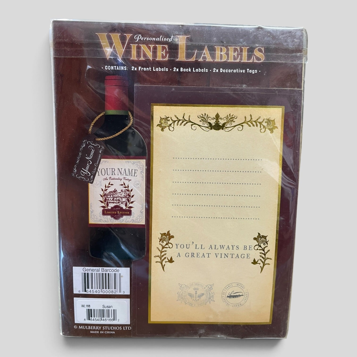 Image of Susan | Personalised Wine Label | BWNT