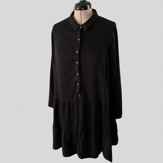 (XS - Plus) CCX Black L/S Dress