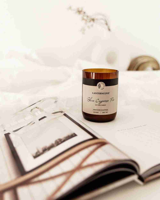 Blue Cypress Fir | Botanicals 8oz Soy Wax Candle | Lanterncove