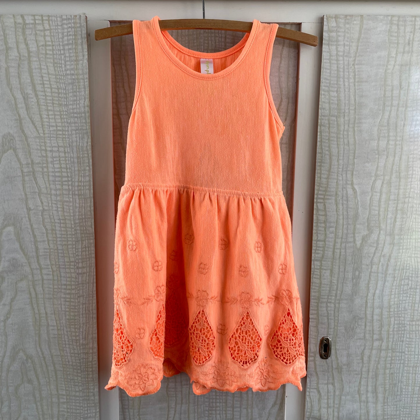 (2) Dymples - Fluro Orange Crossback Dress