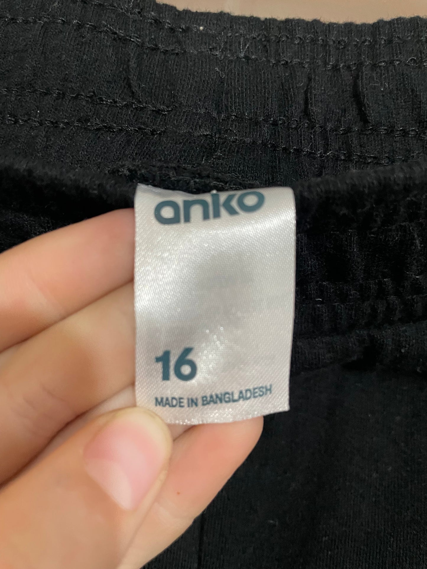 (16) Anko | Black Cotton Shorts