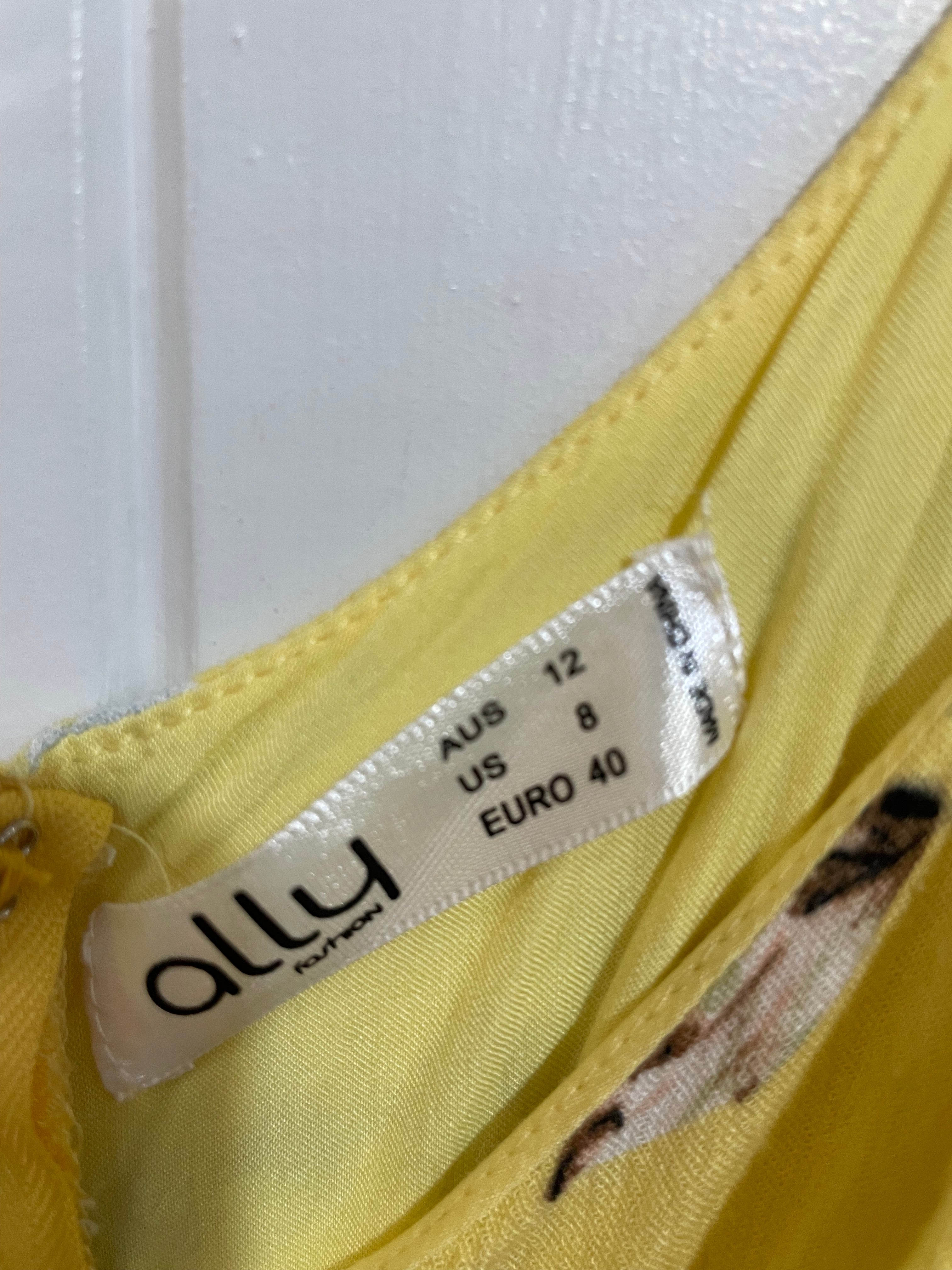 Image of (12) Ally | Yellow Floral Playsuit
