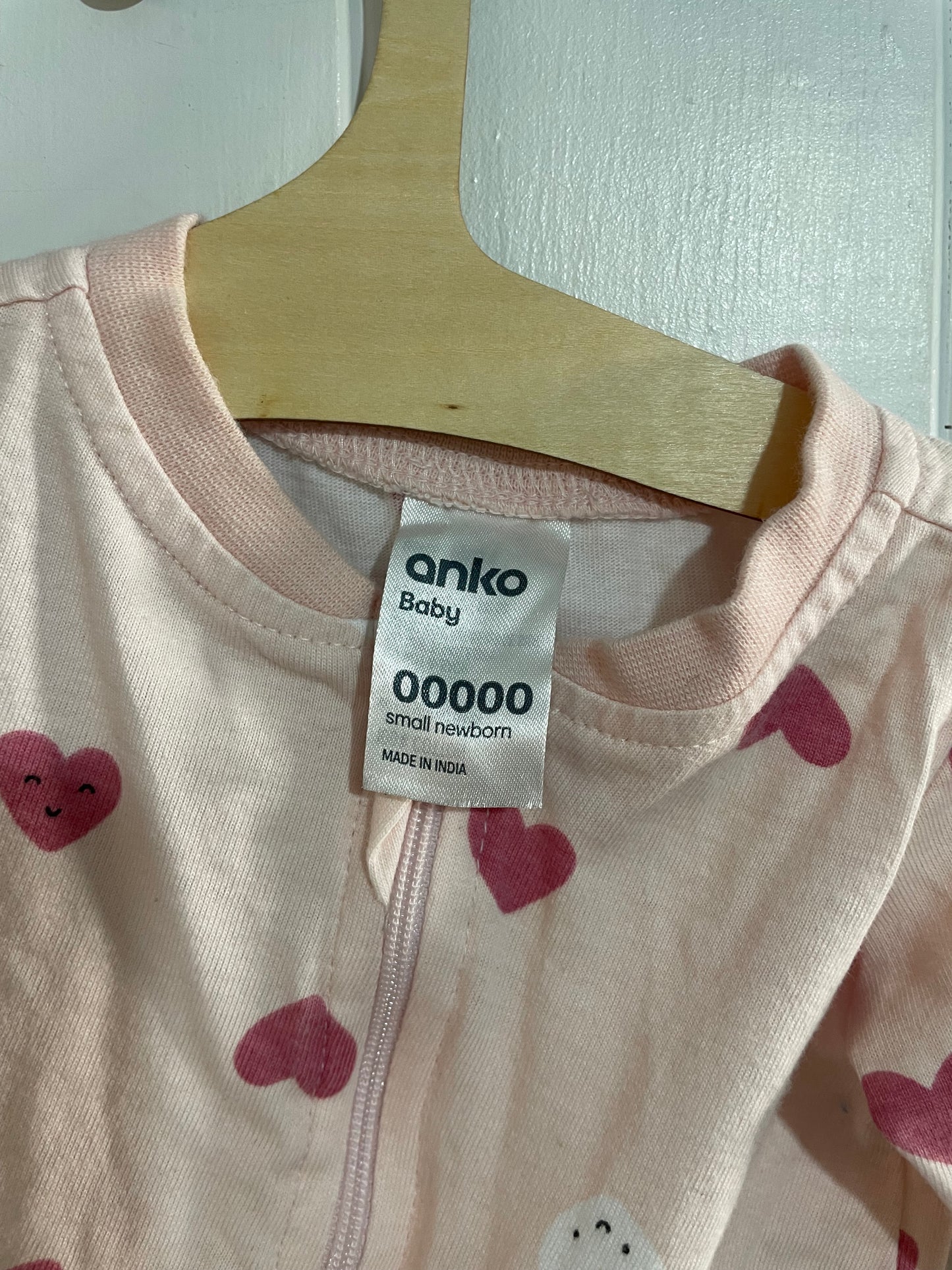 (00000JNR) Anko | Heart LS Onesie