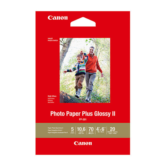 PAPER PHOTO CANON 4X6 GLOSSY II 265GSM PK20
