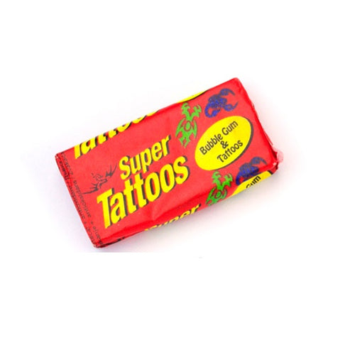 Super Tattooos Bubble Gum (each)