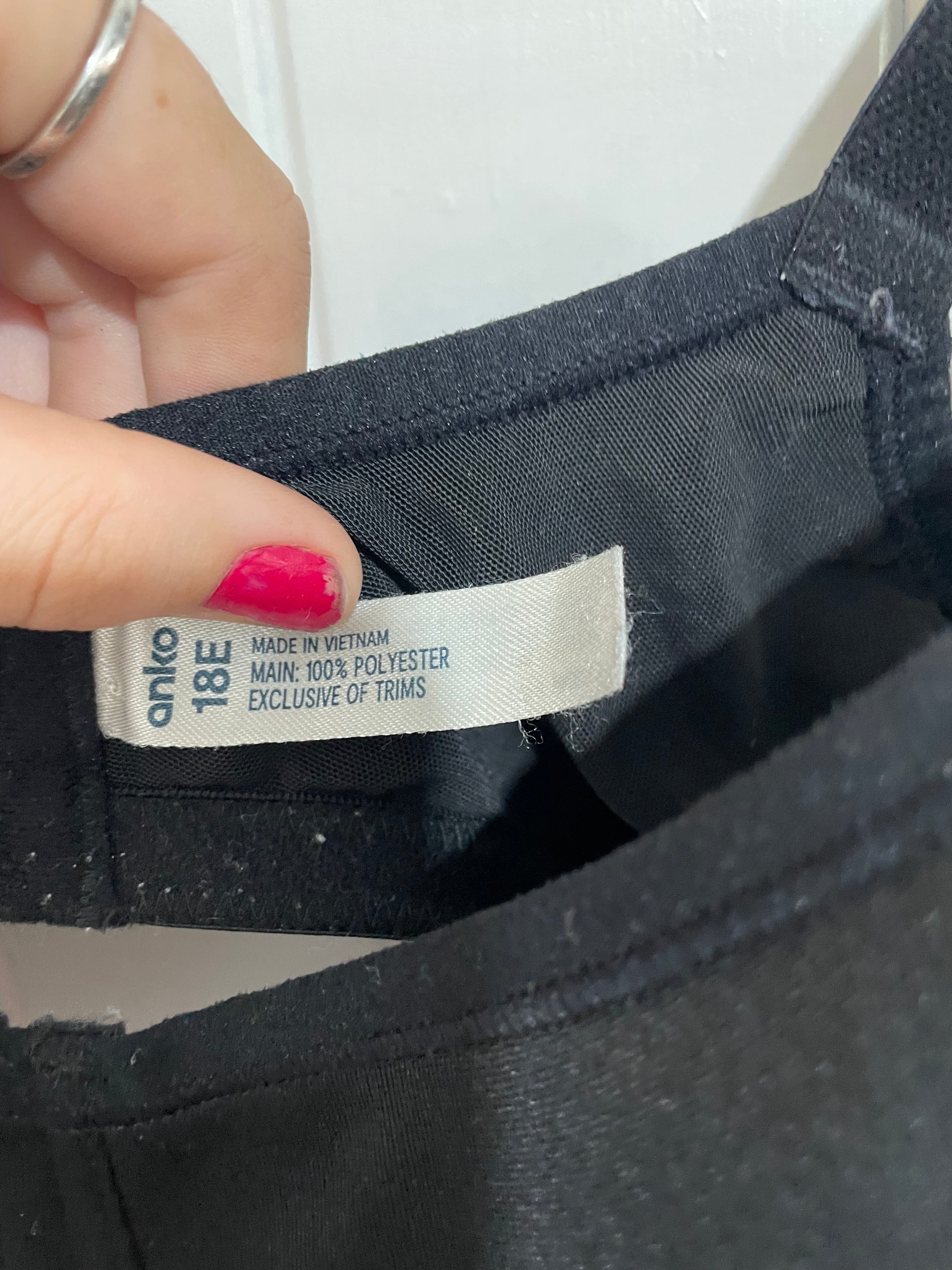 Image of (18E) Anko | Soft Black Bra