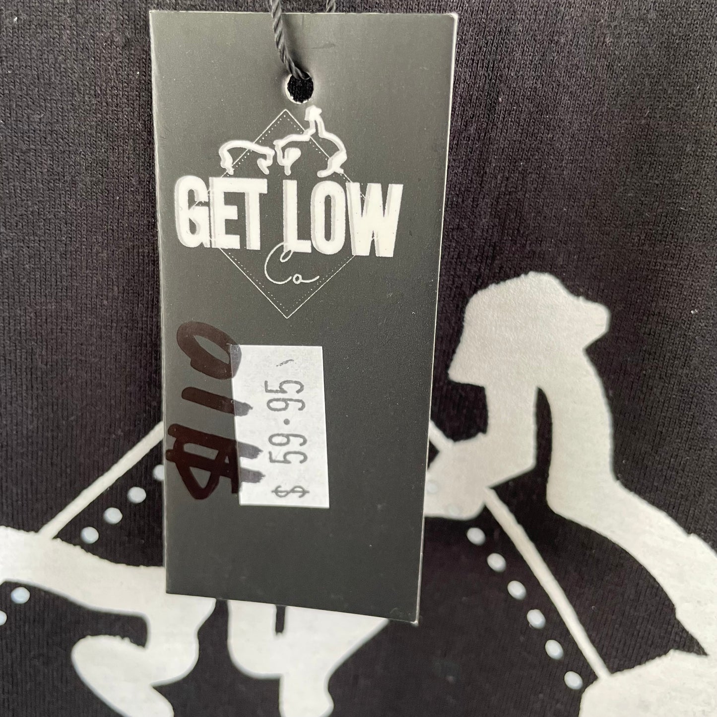 (XS) BNWT black Get Low Co Tee