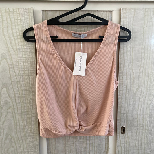 (L) BNWT Cream Crop Tank