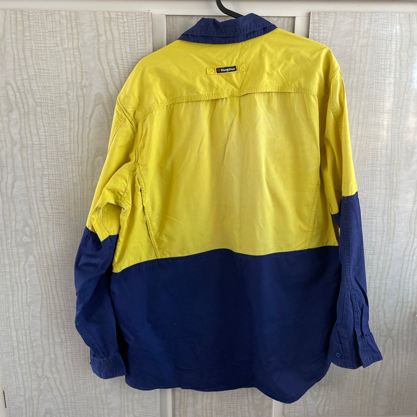 (XL) WORKCOOL 2 HI-VIS TWO TONE CLOSED FRONT LONG SLEEVE SHIRT