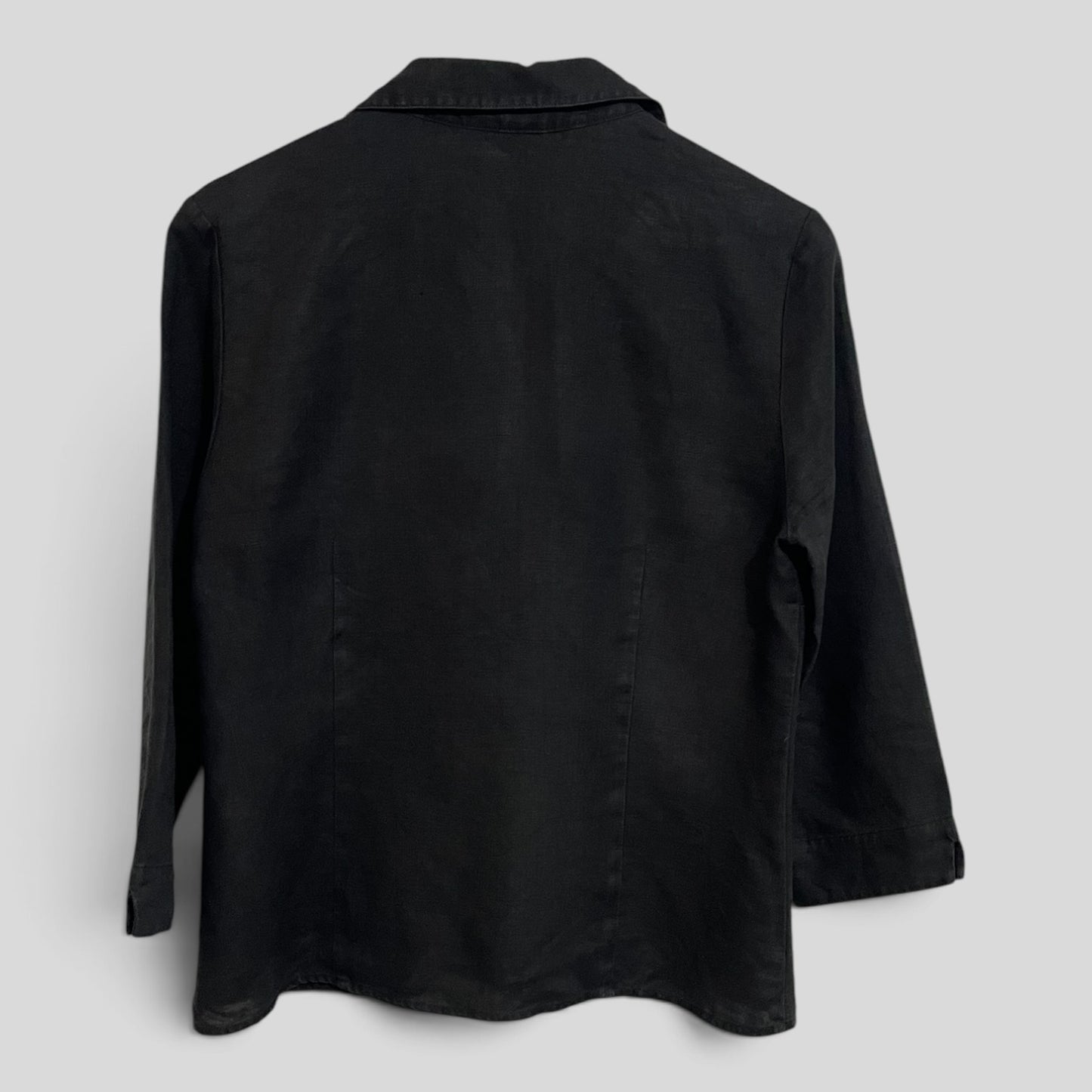 (12) Gordon Smith | Black Linen blouse