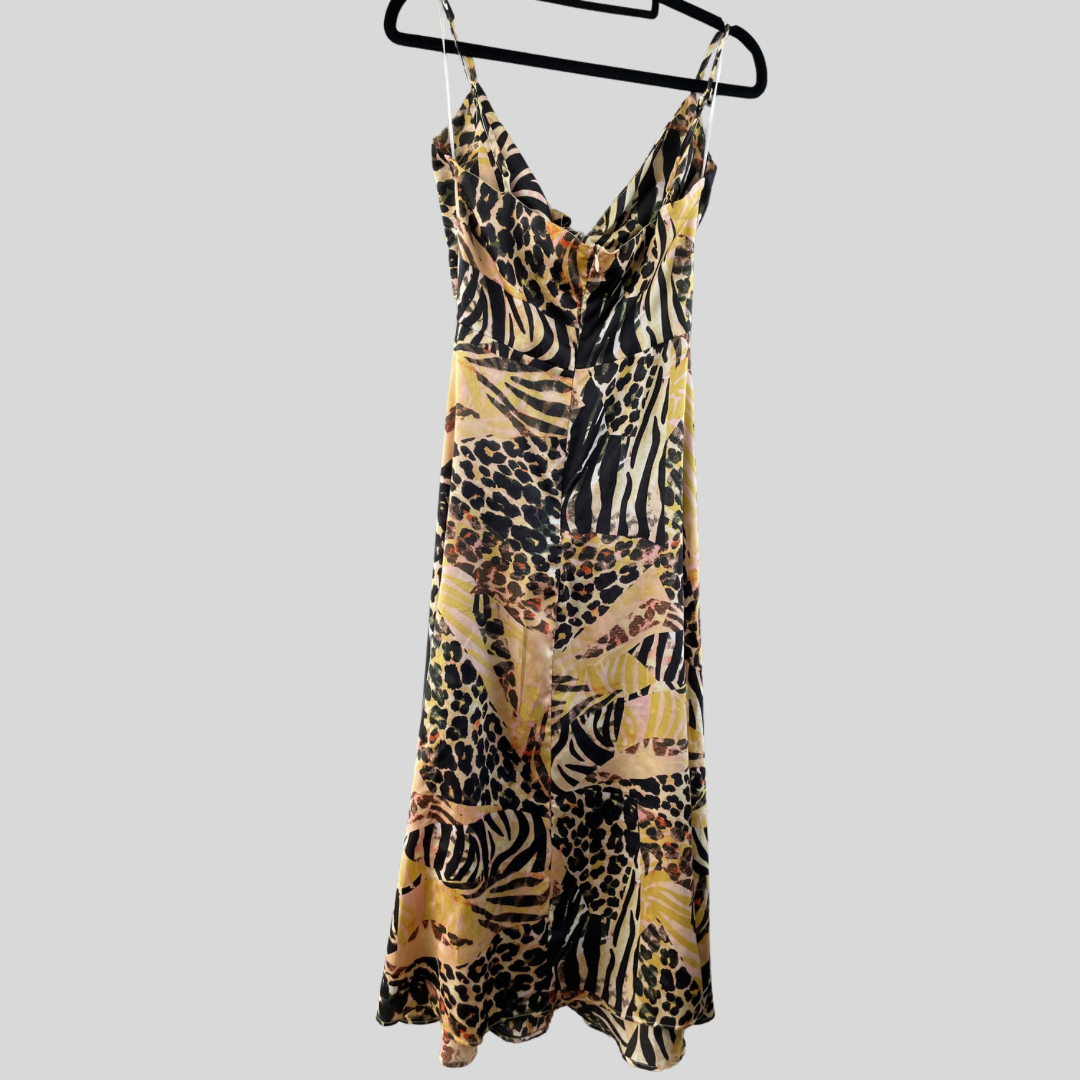 (8) Thanne - Animal Print Midi Dress