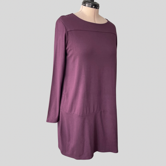 (14) Andiamo Purple L/S Jersey Dress