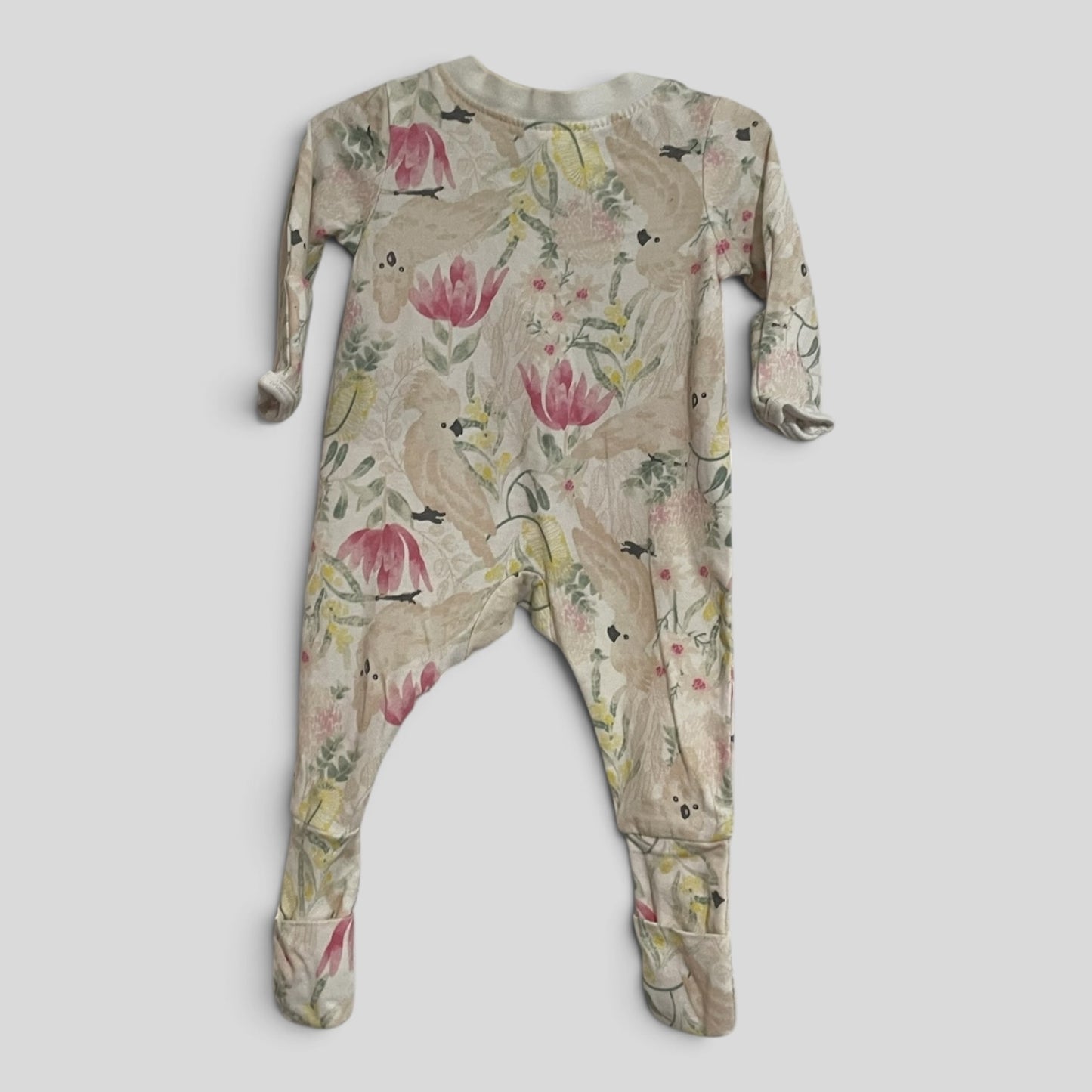 (00000JNR) ANko | Floral LS Onesie