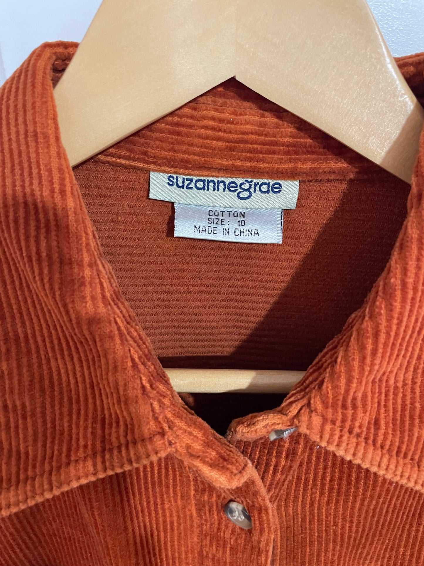 (10) Suzannegrae | Corduroy Rust LS Shirt
