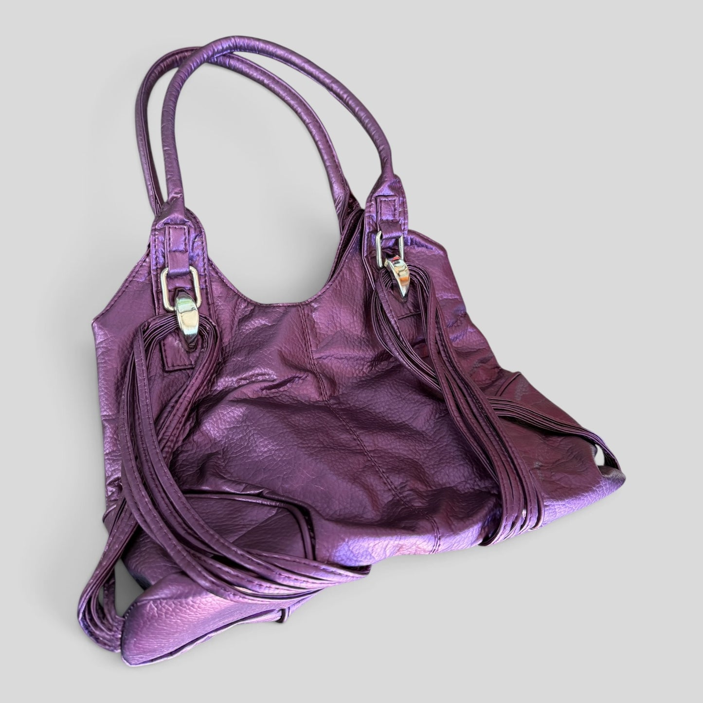 Handbag | Purple Metallic