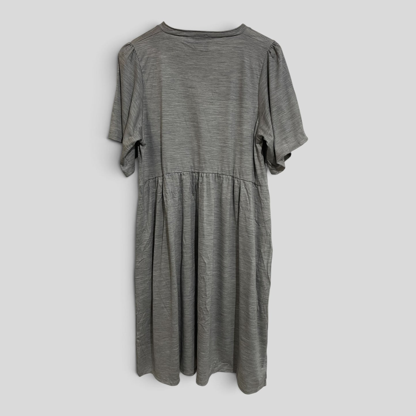 (L) Merino Country | Grey Wool Dress | BNWT
