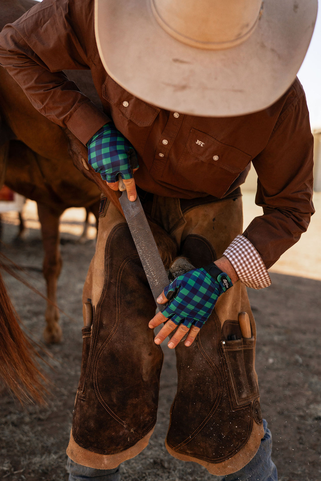Image of FarmHER Hands | 'Emerald Sky' | UPF50+ Gloves
