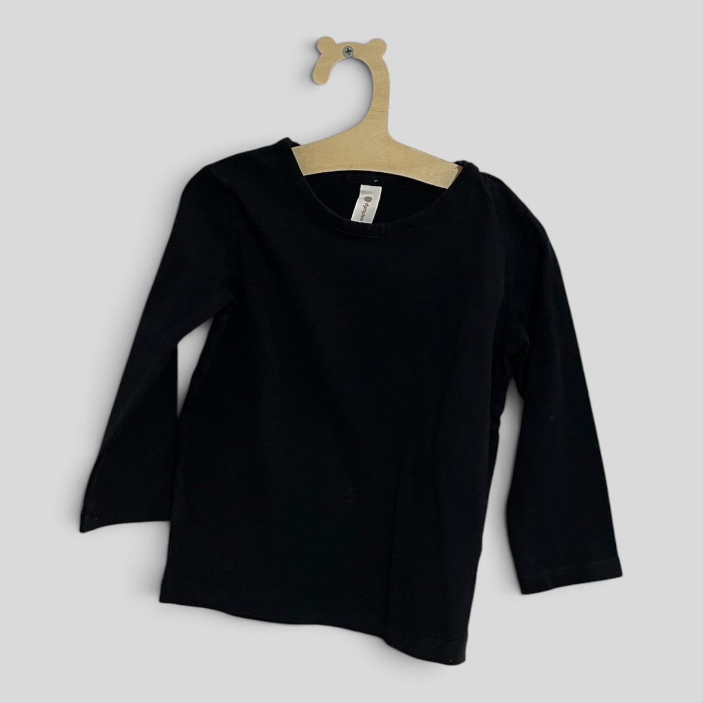(1JNR) Dymples | LS Black Shirt