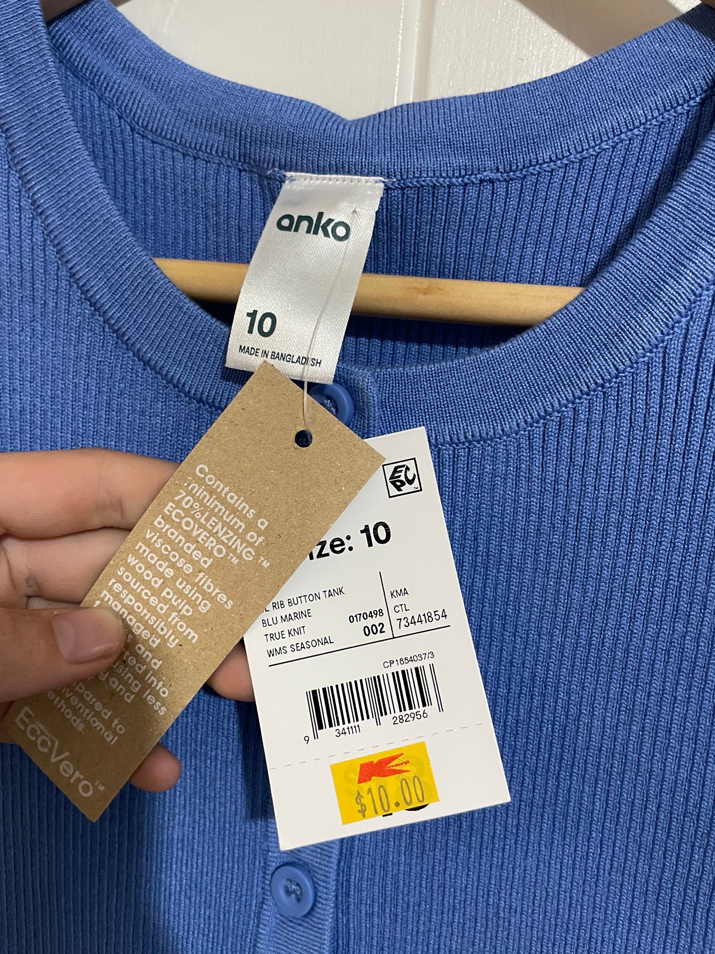 (10) Anko | Blue Singlet | BNWT