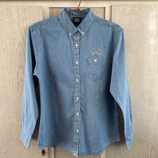 (10) JS L/S Denim Look Cotton Shirt