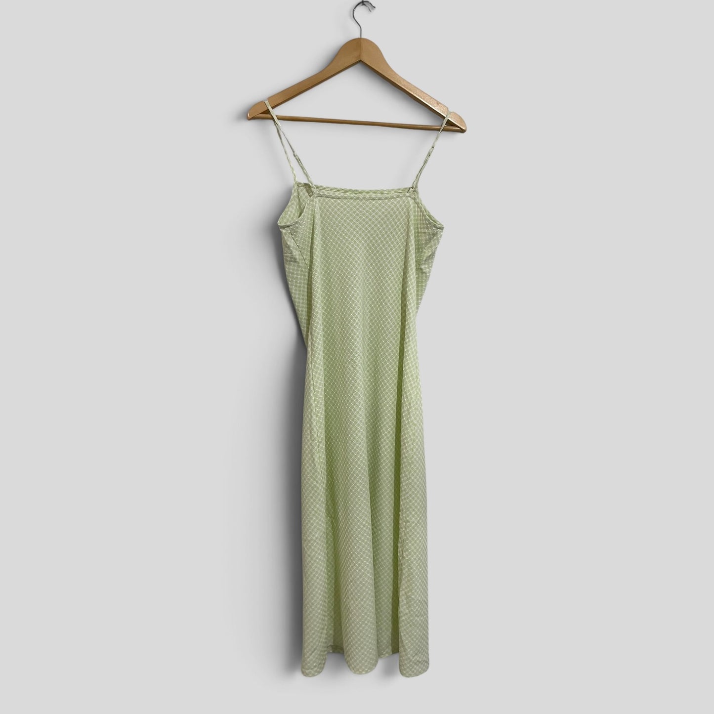 (10) Green Gingham Dress