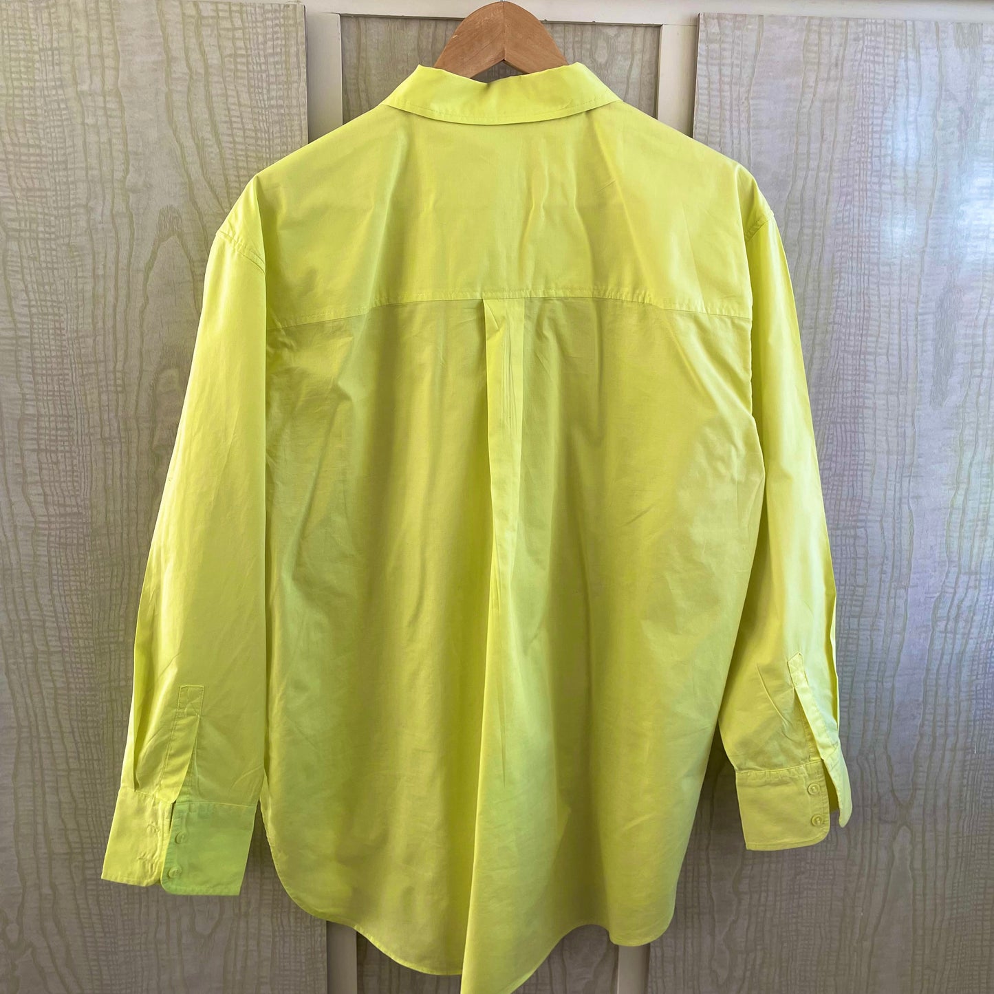 (14) Lime Green L/S Sportsgirl Blouse