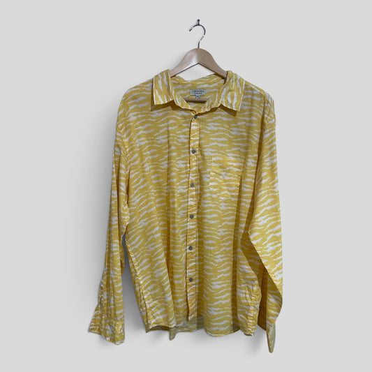 (XXL) Cottonworx | Yellow LS Blouse