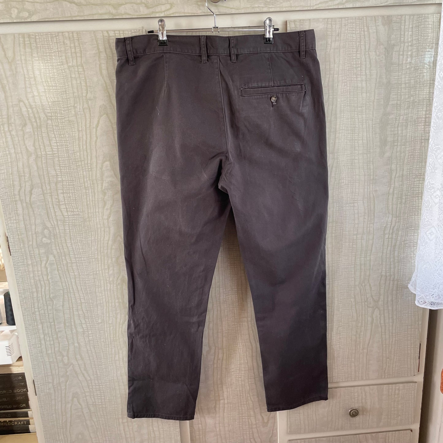 (36) Mens Regular Fit Chino Dark Grey