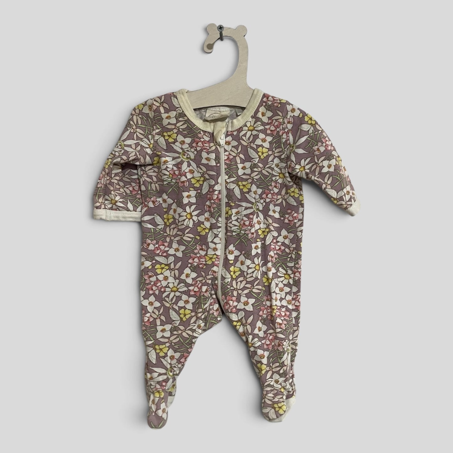 (0000JNR) May Gibbs | Floral LS Onesie