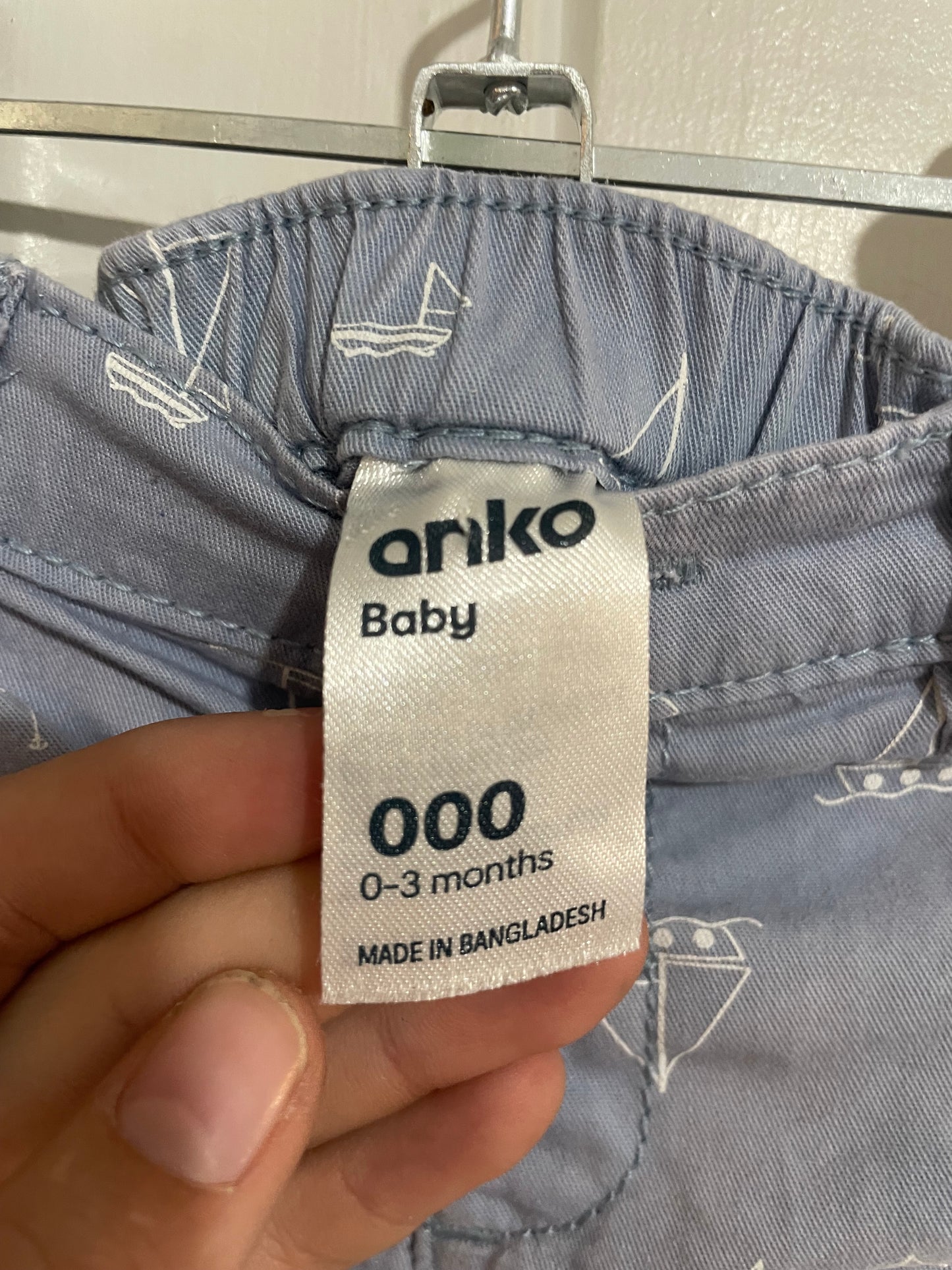 (000JNR) Anko | Blue Sail Boat Shorts