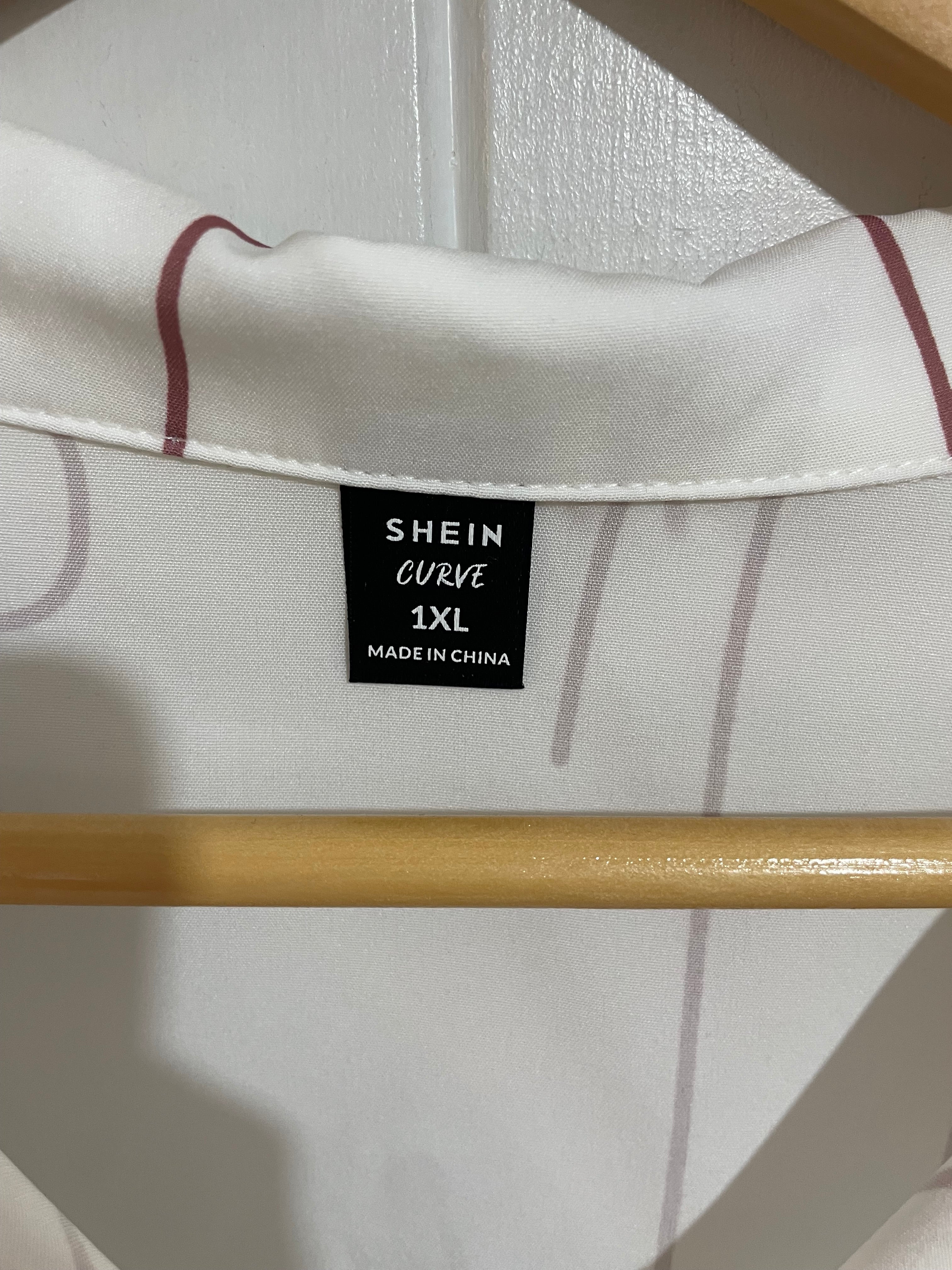 Image of (1XL) Shein Curve | Shirt Shorts Set