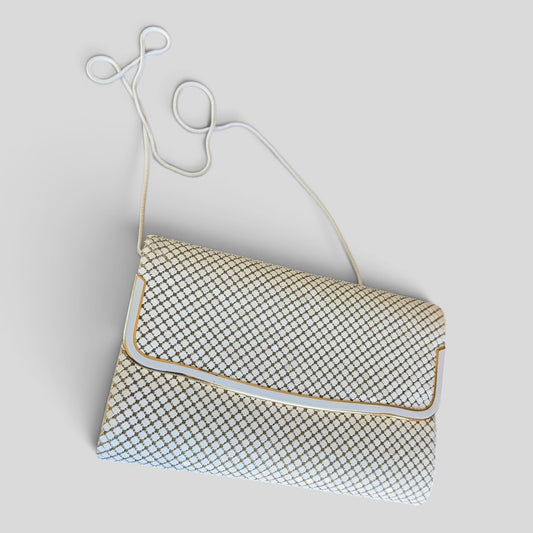 Clutch | White Mesh Straight