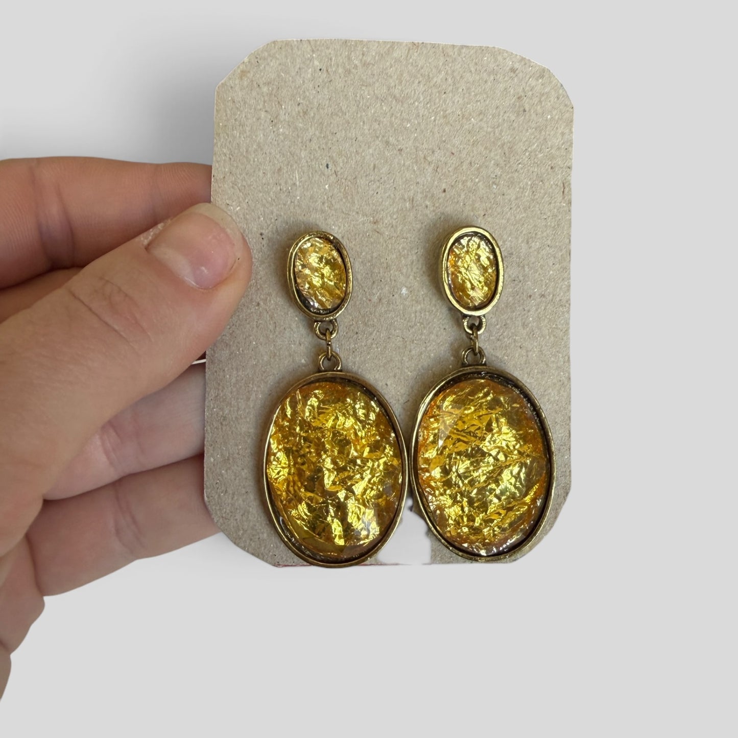 Earrings | Golden Foil