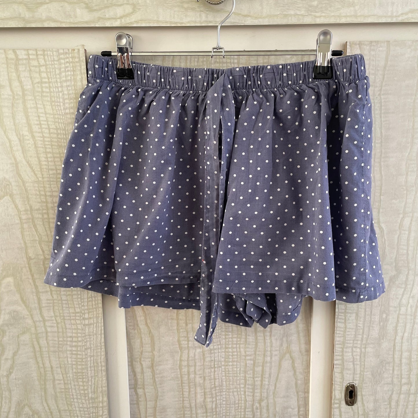 (M) SOHO Navy Polka Dots cotton shorts