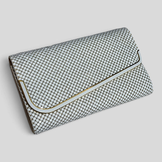 Clutch | White Mesh
