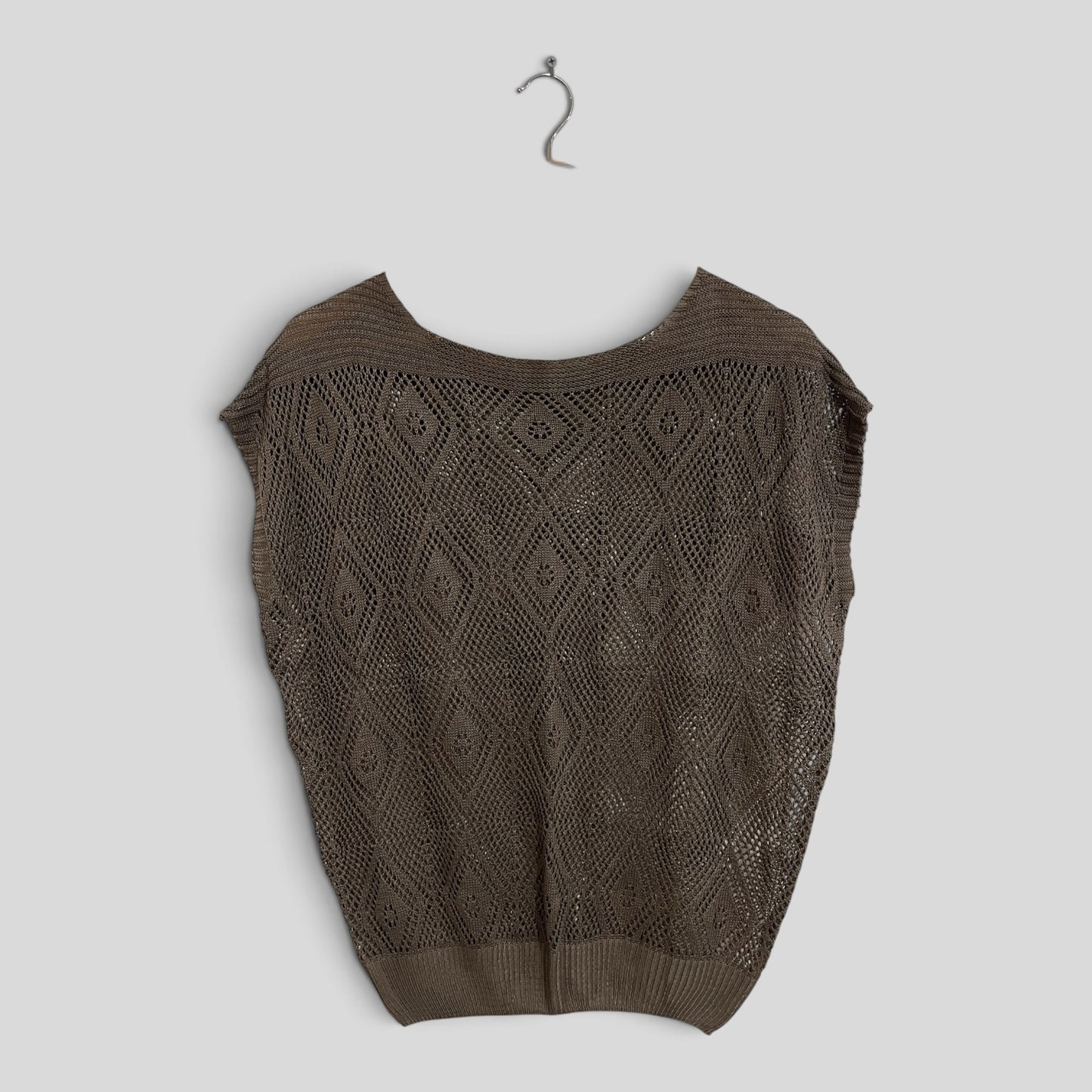 (M/L) Khaki Knit Blouse
