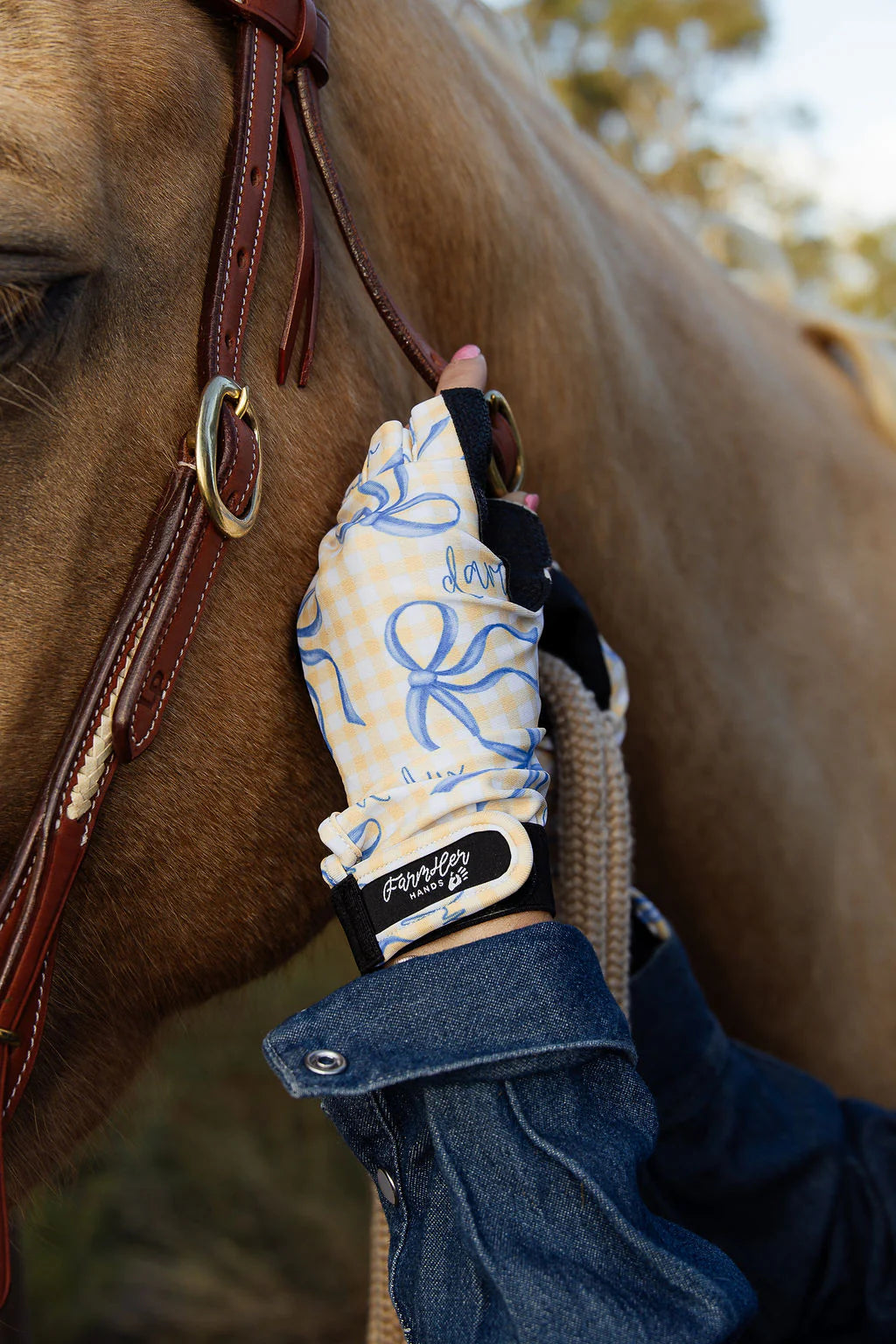 FarmHER Hands | 'Bluebelle' | UPF50+ Gloves