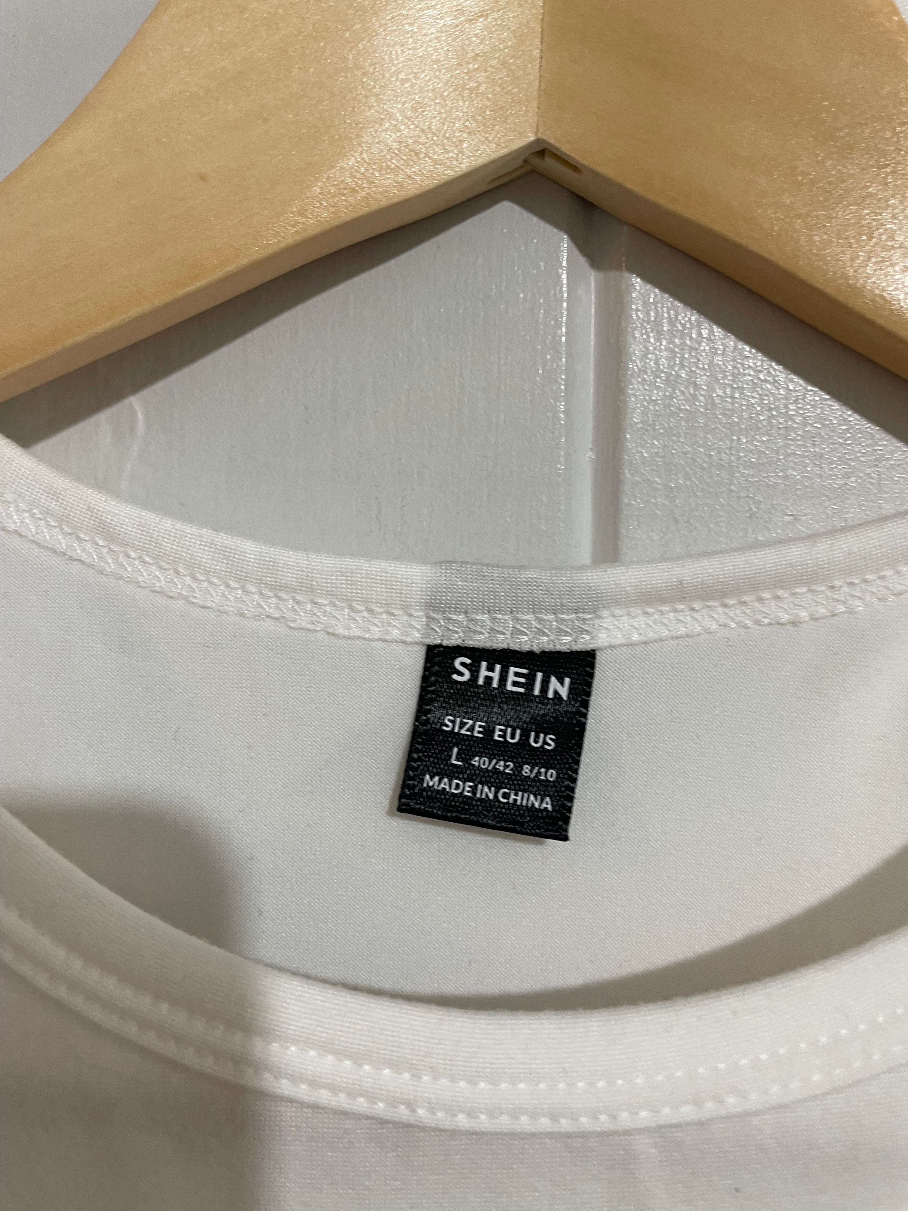 Image of (L) Shein | White Singlet Crop