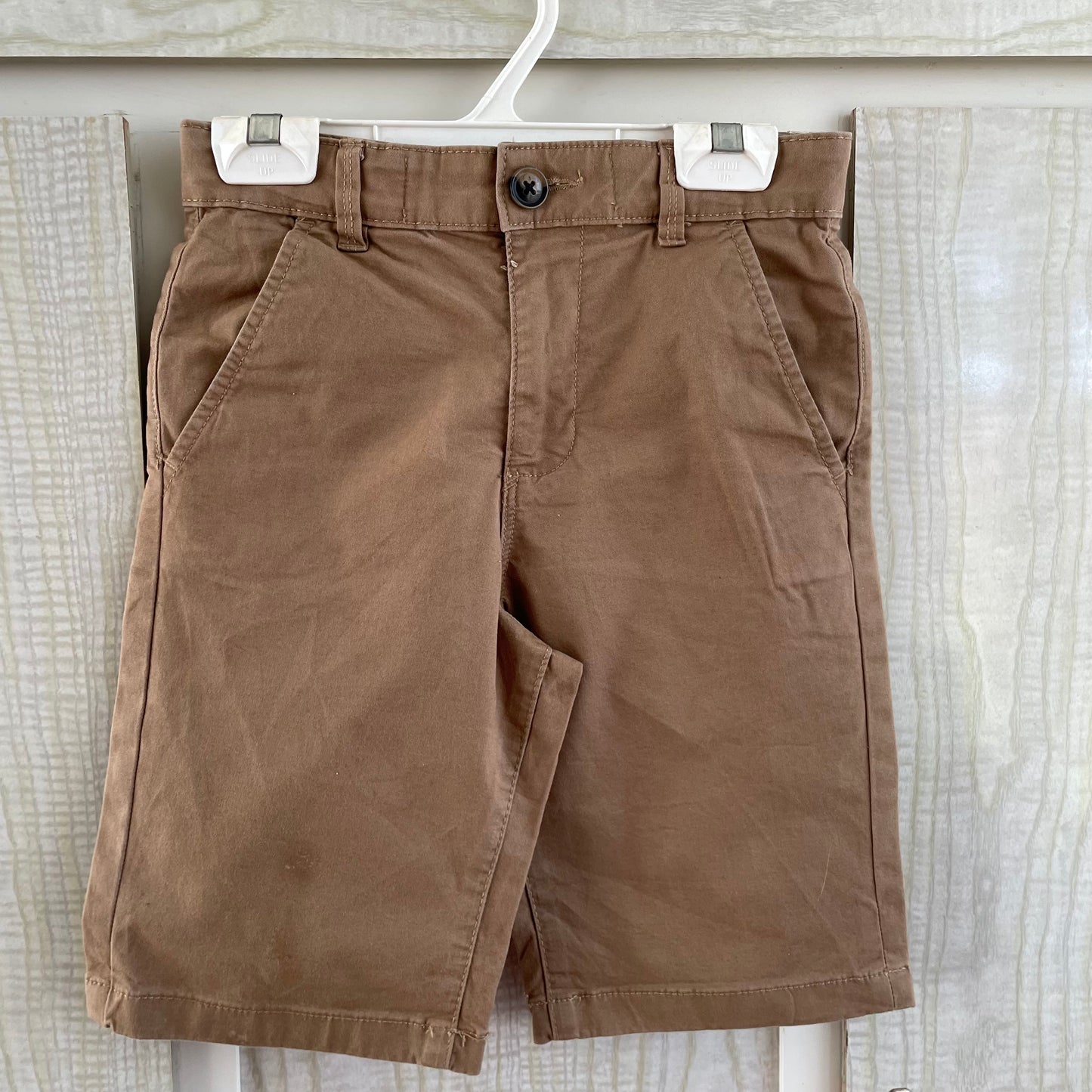 (7 kids) Tan Cotton Drill Shorts